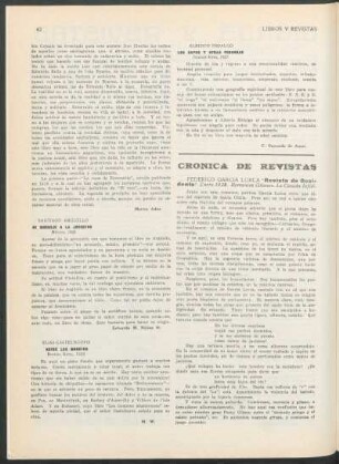 Crónica de Revistas : "Revista de Occidente" [y] "Escocia" [y] "900" [y] "Forma" [y] "Cuadernos de Oriente y Occidente"