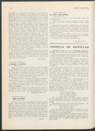 Crónica de Revistas : "Revista de Occidente" [y] "Escocia" [y] "900" [y] "Forma" [y] "Cuadernos de Oriente y Occidente"