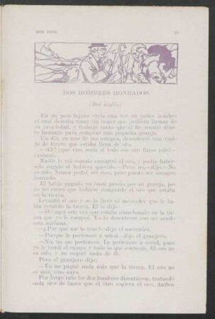 Dos hombres honrados : (Del inglés)