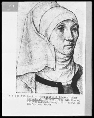 Skizzenbuch — Bildnis einer Frau mit Haube