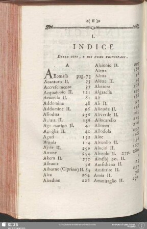 I. Indice Delle Cose, E Dei Nomi Principali