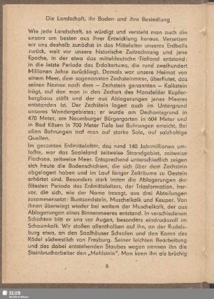 Die Landschaft, ihr Boden und ihre Besiedlung
