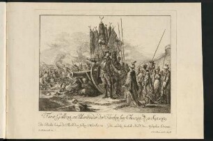 7r-7v, Fürst Gallizin, ein Überwinder der Türcken bey Choczim den 18: Sept. 1769