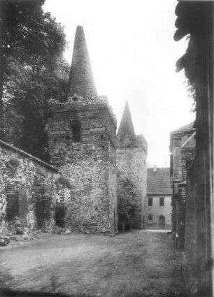 Zerbst. Heidetor (2. H. 15. Jh.). Stadtseite