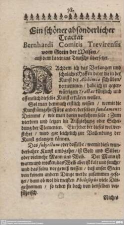 Ein schöner absonderlicher Tractat.