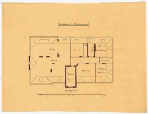 Kreishaus, Neutomischel: Grundriss Dach