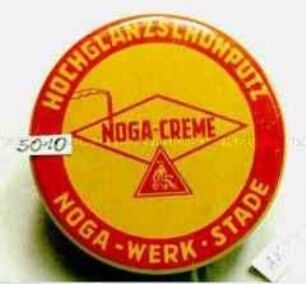 Blechdose für "NOGA-CREME HOCHGLANZSCHUHPUTZ NOGA-WERK STADE"