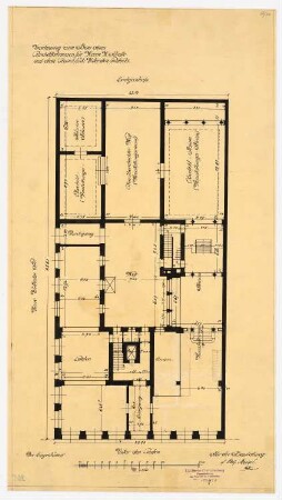 Kunsthandlung Eduard Schulte, Berlin: Grundriss EG 1:100