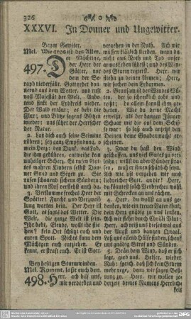 XXXVI. In Donner und Ungewitter