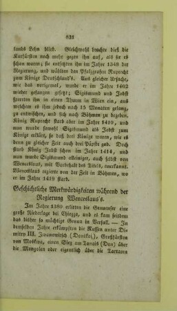 Geschichtliche Merkwuerdigkeiten waehrend der Regierung Wenceslaus's