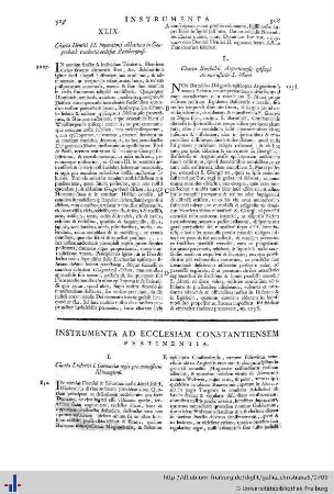 Instrumenta Ecclesiae Constantiensis.
