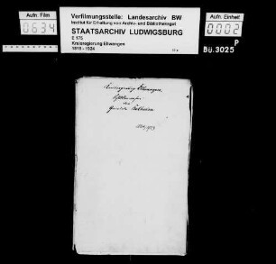 Schuldenwesen der Gemeinde Bolheim sowie der Teilgemeinde Anhausen