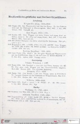 Neufürstliche, gräfliche und freiherrliche Häuser (Nr. 5632 - 6650)