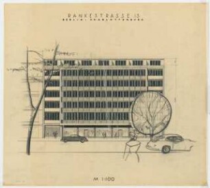 Wohn- und Geschäftshaus Rankestraße 13, Berlin-Charlottenburg: Ansicht 1:100