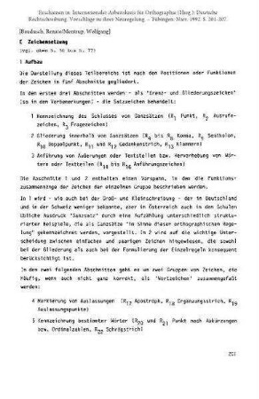 Zeichensetzung
