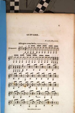 Potpourris : pour un violon avec guitarre, 14. Rigoletto