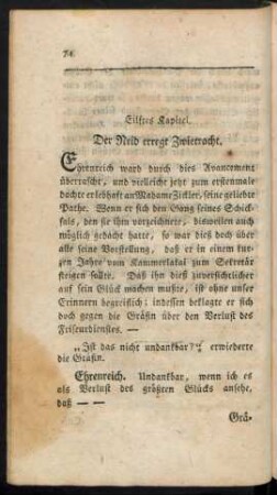 Eilftes Kapitel. Der Neid erregt Zwietracht.