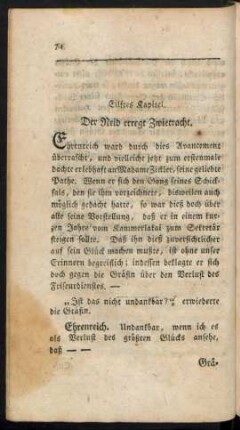 Eilftes Kapitel. Der Neid erregt Zwietracht.