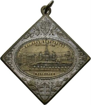 Klippe auf das 21. Schwäbische Sängerfest in Heilbronn 1886