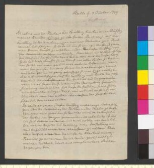 Brief von Steffens, Henrik an Goethe, Johann Wolfgang von