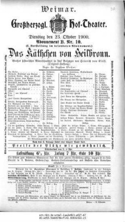 Das Käthchen von Heilbronn