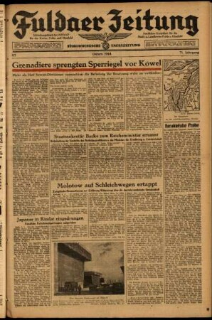 Ausgabe vom Sonntag, den 09. April 1944.