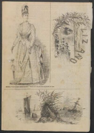 [Dibujo:] "Feliz año nuevo 1889".