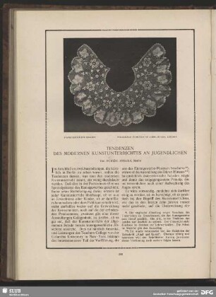 Tendenzen des modernen Kunstunterrichtes an Jugendlichen