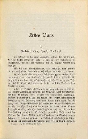 Die Wirthschaft des Volkes