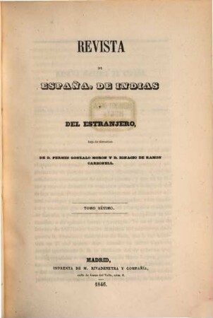 Revista de España, de Indias y del extrangero. 7, 7. 1846