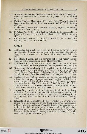 Möbel (Nr. 124-147)