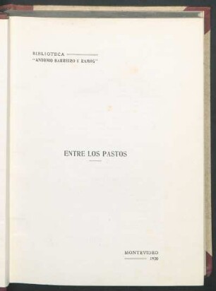 Entre los pastos