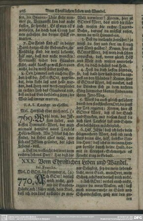 XXX. Vom Christlichen Leben und Wandel