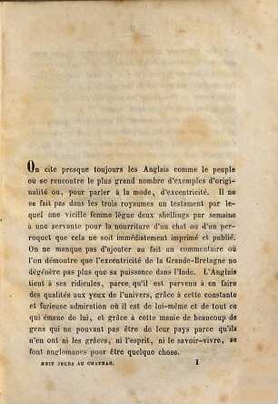 Huit jours au chateau : extrait des mémoires d'un jeune homme, 1