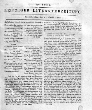 1803-04-23 : 256. Stück