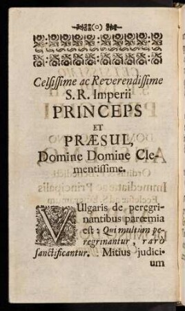 2v-7v, Vulgaris de peregrinantibus paroemia est: ...