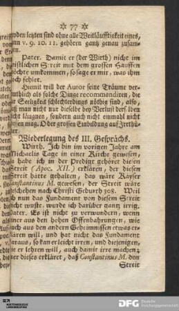 Wiederlegung des III. Gesprächs.