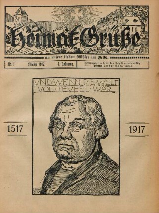 4.1917: Heimat-Grüße an unsere lieben Rühler im Felde