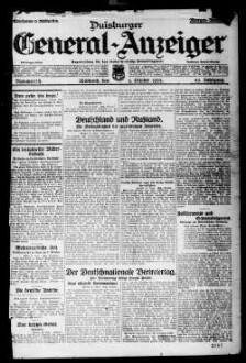 Duisburger General-Anzeiger. 1914-1935