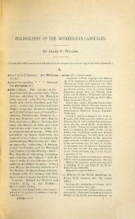 Bibliography of the Muskhogean languages