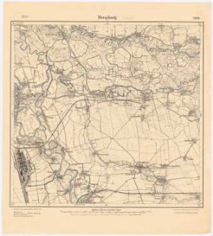 Regionalplanung Bitterfeld-Delitzsch: Planungsunterlage Messtischkarte, Teilblatt 2680 (Merseburg-Ost), 1:25000