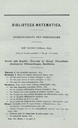 Biblioteca matematica.