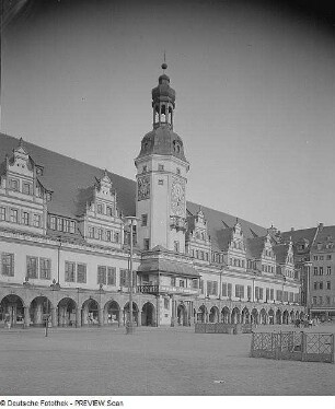 Leipzig. Altes Rathaus (1556/1557), Straßenansicht