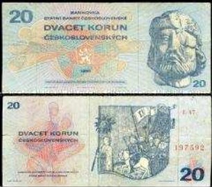 Tschechoslowakei, 20 Korun