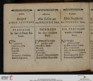 Incipit liber secvndvs