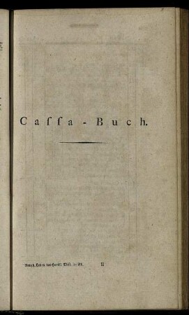 Cassa-Buch.