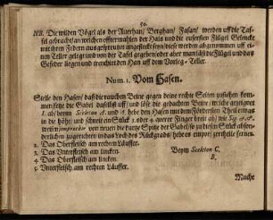 Num. I. Vom Hasen