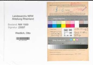 Entnazifizierung Otto Weidlich, geb. 21.03.1896 (Kaufmann)