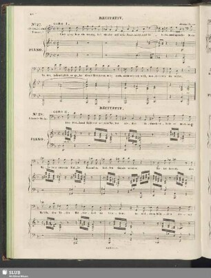 No. 27 Recitativ: Und ging hin ein wenig