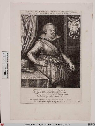 Bildnis Johann Friedrich, Herzog von Württemberg (reg. 1608-28)